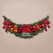 HUQ124889120cm 레드 크리스마스 가랜드 DIY가렌드 트리장식