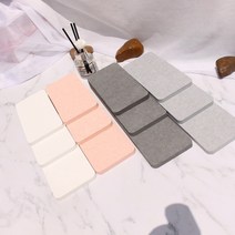 로미즈 규조토 칫솔꽂이 치약 통 거치대 면도기 걸이 치솔꽂이, 일반형 트레이 핑크 대, 1개
