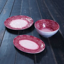 아시안푸드(빨강) 9종 모음 멜라민 접시 식기 업소용 식당 중국집 분식, 05.아시안푸드(빨강) 연잎쿠프