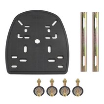 오토바이짐대 짐받이 사이드브라켓 범용 후면 수하물 케이스 트렁크 테일 박스 퀵 릴리스베이스 스탬핑 하단 플레이트 테일 박스 랙 accesso, 긴 철봉