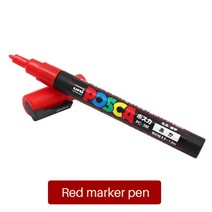 1Pc 여왕벌 마커 플라스틱 양봉 마크 펜 5 색 비 페이드 식별 장비 도구, Red