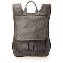 Piel Leather 슬림 노트북 플랩 백팩 차콜 슬림 노트북 플랩 백팩, Charcoal
