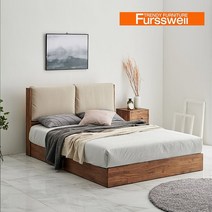 퍼스웰 북유럽풍 참죽원목 쿠션헤드침대.베이직.슈퍼싱글TH_070, 색상No1