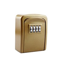 금고 부품 잠금 자물쇠 휴대용 가정용 mini 4 password key safe box 벽 장착형 보안 도난 방지 야외 실내 홈 보안 키 safe lock storage, 황금빛 모래