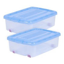 [리빙앤트리] 1+1 무빙 리빙박스 낮은형 중 35L, 단품