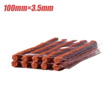 MTB자전거 경량 미니 접이식자전거 자동차 타이어 수리 도구 세트 접착제 고무 줄무늬 오토바이 튜브리스 펑크 빠른 키트, 10pcs 브라운 3.5mm