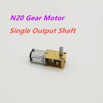 리니어모터 액추에이터3V/6V/12V 듀얼/싱글 출력 샤프트 N20 기어 모러 감속기 저속 4 ~ 380RPM 엔진 로봇, 19 34rpm single shaft_01 3 볼트