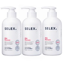 셀렉스 디엔에이 기능성 탈모샴푸 식약처인증 탈모완화 압타민C 모근성장 비듬 두피케어 후박추출물 동충하초 병풀 천연계면활성제 신세계 면세점입점, 500ML  3개