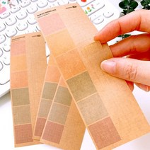 18x18mm 사각 크라프트지 스티커 4매.랄라예나