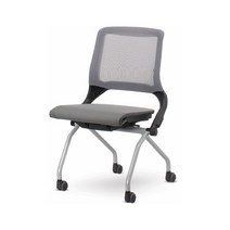 루시 풀메쉬 회의용의자 틸팅 폴딩형 회의실의자, 그레이