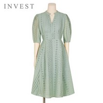 [인베스트] 아일렛코튼플레어원피스_V2M1OP3271