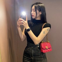 드리뮤즈 국내제작 슬림 반목 나시 티셔츠 4color