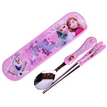 (한정특가)겨울왕국 쥬니어 핸들 수저세트 3247, 겨울왕국쥬니어핸들수저세트3247