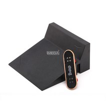 키덜트 핑거보드 팝아트 디자인 손가락장난감 우드덱, 단일사이즈, D형(검은색)