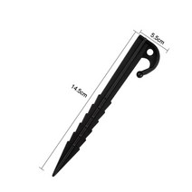 몽골텐트 캐노피천막 대형 플라스틱 못 못 야외 여행 캠핑 말뚝 못 플라스틱 방풍 비치 매트 손톱 말뚝 못 캠핑 도구, c-블랙