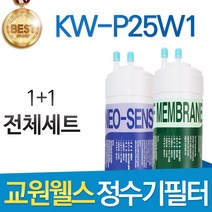 교원웰스 KW-P25W1 고품질 정수기 필터 호환 전체세트, 선택1 - 전체세트(1+1=2개)