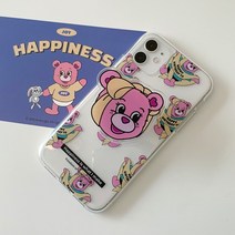 (투명 아크릴톡) HB 리본 조이. 맥세이프 자석 마그네틱 스마트톡 그립톡 휴대폰 스마트톡 만들기 아이폰 케이스 제작 투명 커플 우정 휴대폰 핸드폰거치대