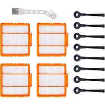 샤크 AV2501용 카키오 교체 액세서리 부품AE RV2502필터 사이드 브러시 청소 13, 13 Pack