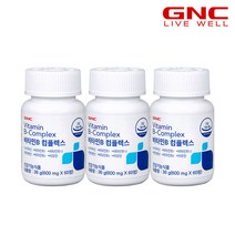 [GNC] 비타민B 컴플렉스 (60정) 30일분 x 3병 _51075x3, 단품, 단품