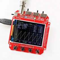핸드 헬드 디지털 오실로스코프 악어 프로브 테스트 클립이있는 2.4 인치 TFT LCD 디스플레이 전자 초보자, Fully Assembled