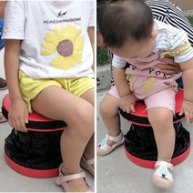 레드덕 캠핑박람회 유아 아기 휴대용 의자 가방안에쏙, 블랙