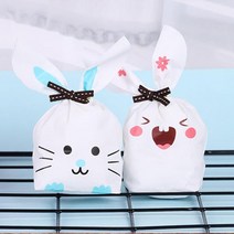 YMN824259선물포장 봉투 토끼 보자기 포장지 50P 소형 DD-10721, 핑크