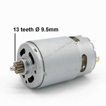 DC RS550 모터 교체 부품 bosch 호환 무선 드릴 스크루드라이버 GSR GSB 10.8V 12V 14.4V 18V 예비 13 톱니 9.5mm, [02] 12V 13teeth, 02 12V 13teeth
