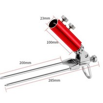 낚시좌대 민물 낚시 좌대 받침 용품 조정 가능한 낚싯대 홀더 범용 접이식 브래킷 스탠드 지원 바다 호수 의자 상자 장비 액세서리, D Red