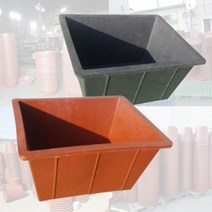 사각다라 대형 고무다라이 고무화분 고무통 텃밭화분, 검정색, 검정색