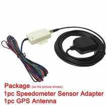 AD 범용 GPS 속도 송신기 속도계 센서 어댑터 자동차 트럭 보트 GPS 속도계 게이지 미터 미니 GPS 속도 송, 01 Antenna X Adapter