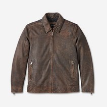 [할리데이비슨] [LIMITED]남성 가스오일 가죽재킷 BROWN