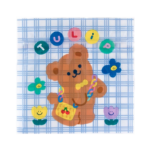 [리틀데이지] 곰돌이 다용도 지퍼 파우치 50매 세트, 07_튤립 베어 (50매)