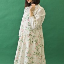 내추럴가든 칸나 나염 린넨 원피스