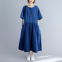 L.ONLINE SHOP4050대 미시룩 중년여성 빅사이즈 여름 데님 원피스 원피스 하객룩 트위드원피스 쉬폰원피스 뷔스티에원피스