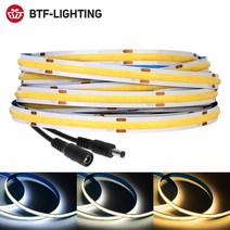FCOB LED 스트립 조명 336 416 528 LED 12V 24V 고밀도 유연한 F, 03 6000K Cool White, 6000K Cool White, 24v 528 leds, 빠른해외배송 + 5m