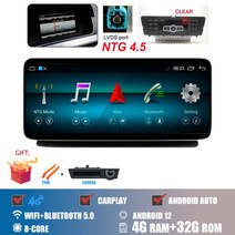 벤츠 CLS W218 2011-2018 용 HD 터치 스크린 자동차 카플레이 모니터 스테레오 라디오 멀티미디어 안드로, 11 4.5 4G 32G CAM