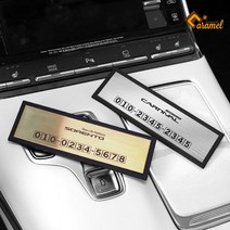 (카앤캠프) 신형 쏘렌토 MQ4 카니발 4세대 KA4 메탈 주차 핸드폰번호 알림판, 실버 - 플랫패드형