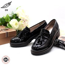 [통굽 3.5cm 고무창] *당일출고* 국내제작 가볍고 발볼편한 착화감좋은 여성 방울테슬장식 에나멜 정장 단화구두 PD 히든방울 // CP OO