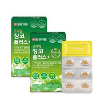 징코플러스 30정x2박스 은행잎추출물 플라보놀배당체36mg 수험생 부모님 활력 비타민B군 셀레늄 아연 11종복합기능성인정 활기찬아침, 2박스, 30정