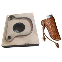 DIY 가죽 공예 화재 라이터 케이스 가방 다이 커팅 나이프 금형 핸드 머신 펀치 도구 패턴, [01] stitch hole mould, 01 stitch hole mould
