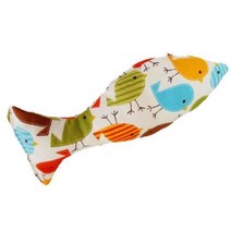 고양이 심신안정 캣닢 물고기쿠션 소 호기심 고린이 캣토이 운동 장난감 흥미유발, 1개