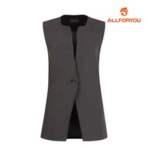 올포유 올포유 여성 배색 원형 장식 베스트 AWVEI7361-190_G