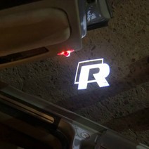 전조등 2개 고스트 섀도우 프로젝터 로고 램프 LED 자동차 문 웰컴 라이트 액세서리 VRS Octavia A5 2006, 한개옵션1, 03 For R Light