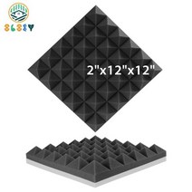 음향사운드디퓨저 방음 판넬 방음재 흡음 베이스트랩 스피커흡음판 103716, High Density_24 Pcs, JZT-Black