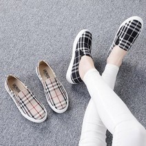 3cm 체크패턴 밴딩 슬립온 CNK유아