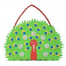 ts05009 EVA 동물가방kit, 그린 공작새