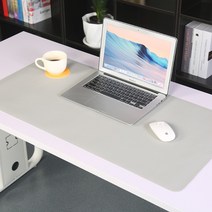가죽 데스크매트 테이블매트 책상패드 120x60cm 맞춤사이즈 대형사이즈, 북극 회색