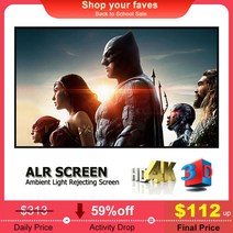 전동 스크린 프레임이 없는 CLR 안티 라이트 프로젝션 커튼 주변 광 차단 ALR 프로젝터 72 전동스크린설치방법 스크린 전동스크린 빔프로젝터스크린 전동스크린150인치 휴대용스크, 5.90 인치