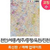 [지도코리아] 2020 천안 세종 청주 증평 옥천 진천 개발계획도 79*110cm 코팅/일반천 소형 - 천안시 세종시 청주시 증평군 옥천군 진천군 지도 전도 최신판, 일반천