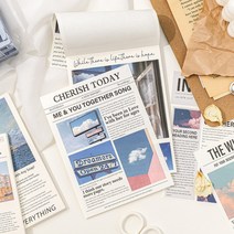 감성 레터링 풍경 사진 배경지 다꾸 떡메모지 떡메, D (ME-739)